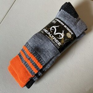 NWT Realtree Merino Wool Blend Socks Men’s 9-13 Boot Hiking Hunting